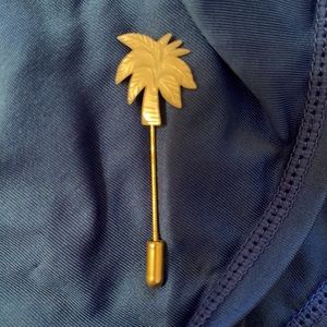 Precious Motherof Pearl Palm Tree Lapel Pin